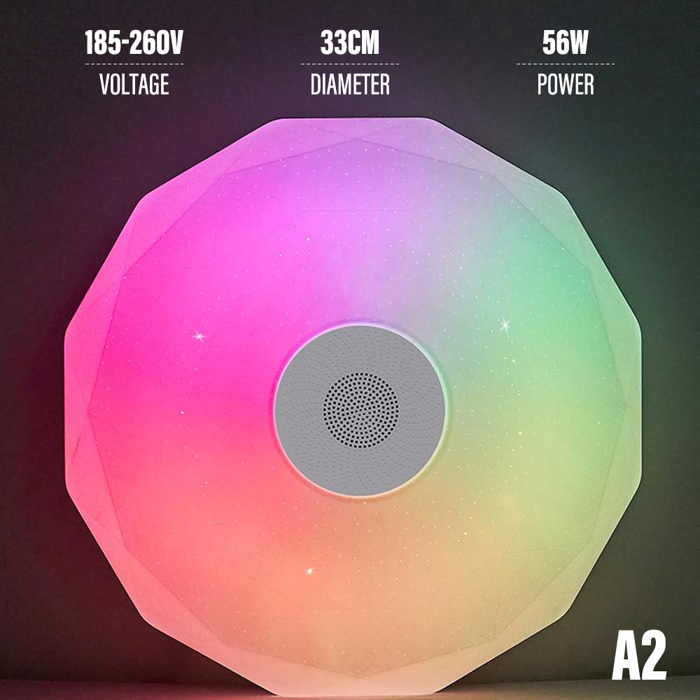Bluetooth Ceiling Lamp Intelligent RGB Colorful Music