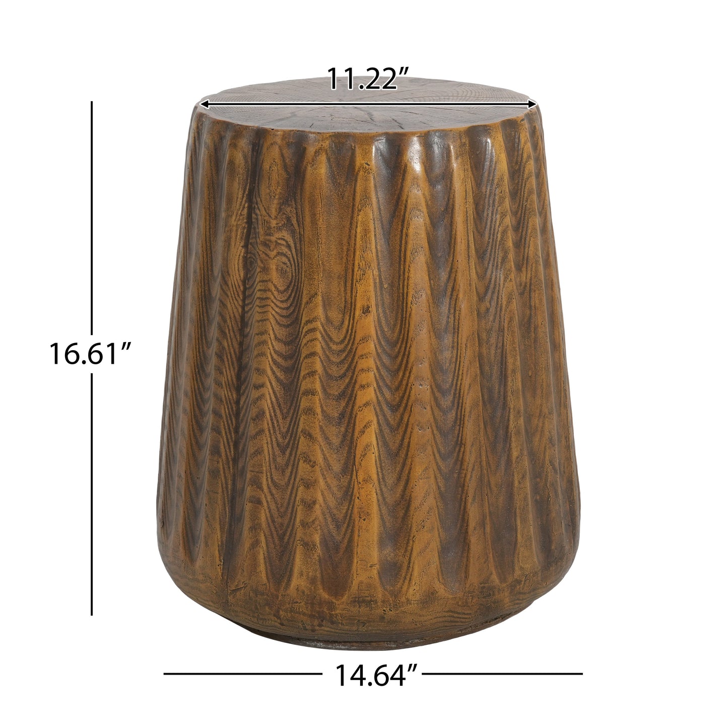 MGO Outdoor Indoor Side Table - Tree Stump Style