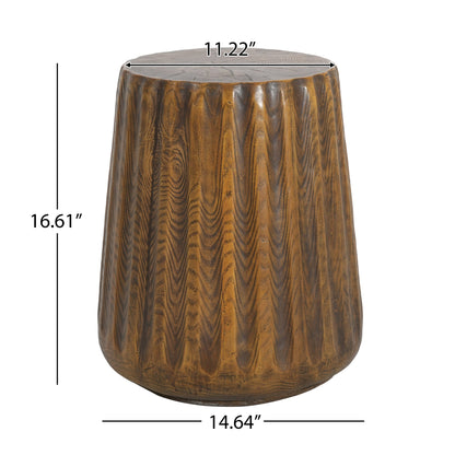 MGO Outdoor Indoor Side Table - Tree Stump Style