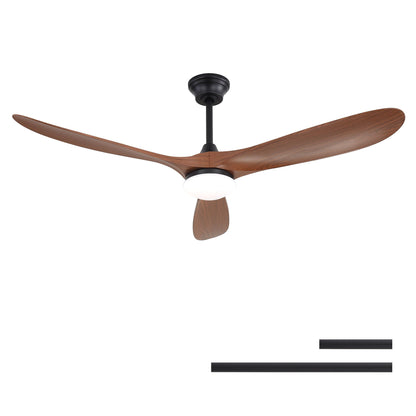 Smart Ceiling Fan With Lights, 3 Blades, Reversible Quiet DC Motor For Indoor