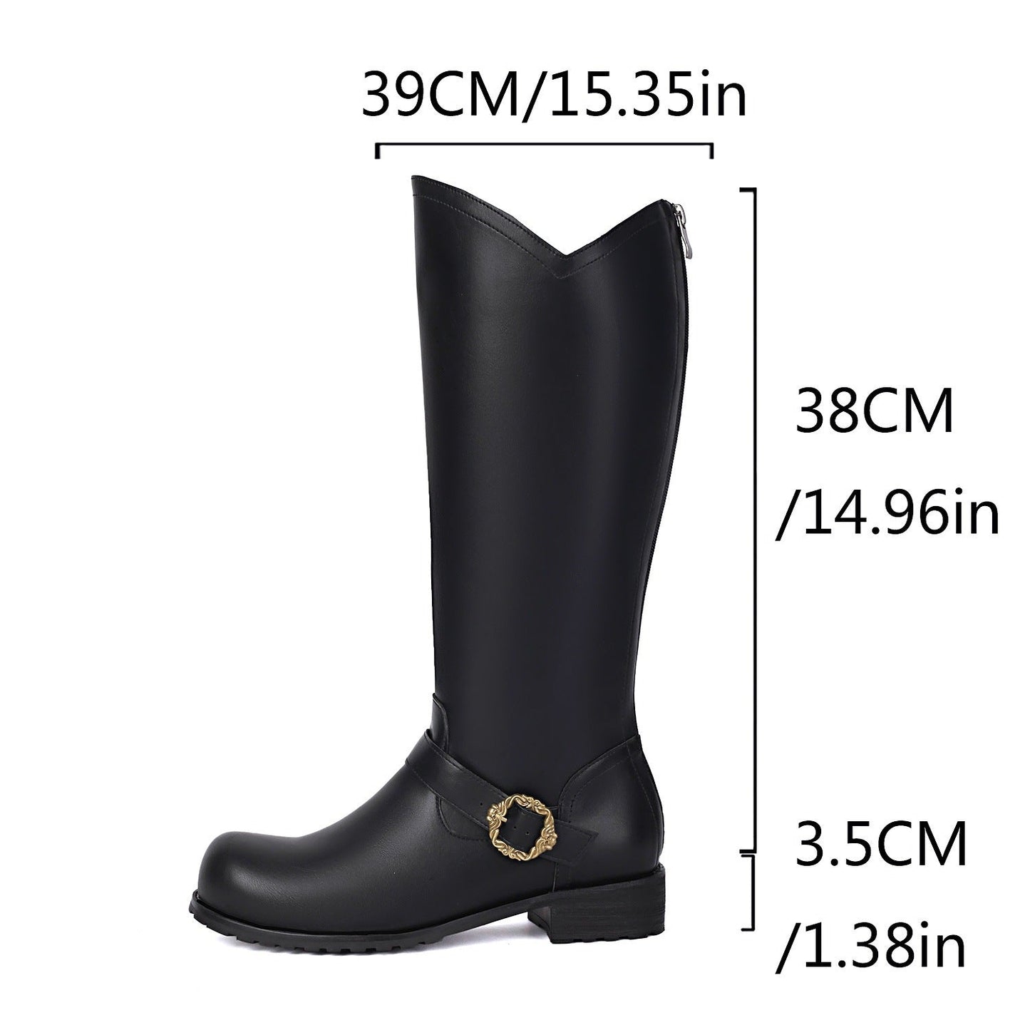 Retro Stage-performance Mens Leather Boots