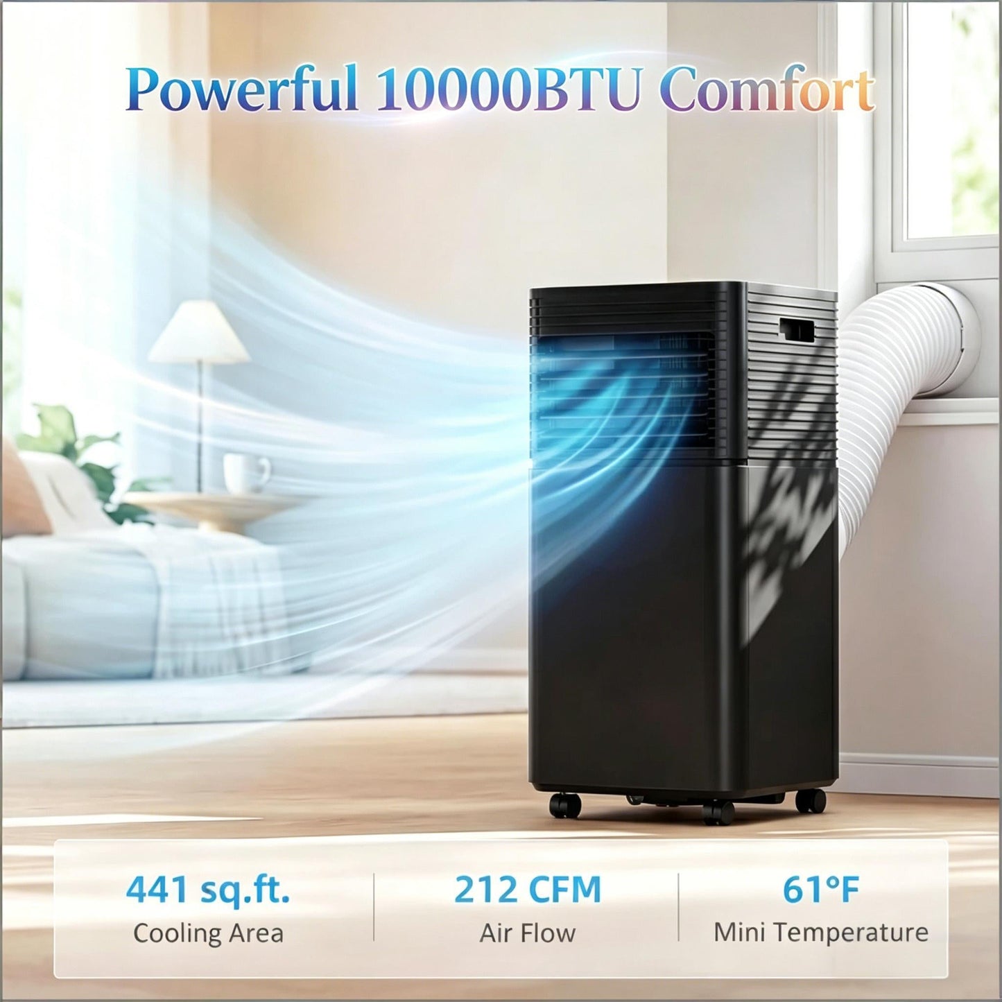 Modern Mobile Air Conditioner with Wheels