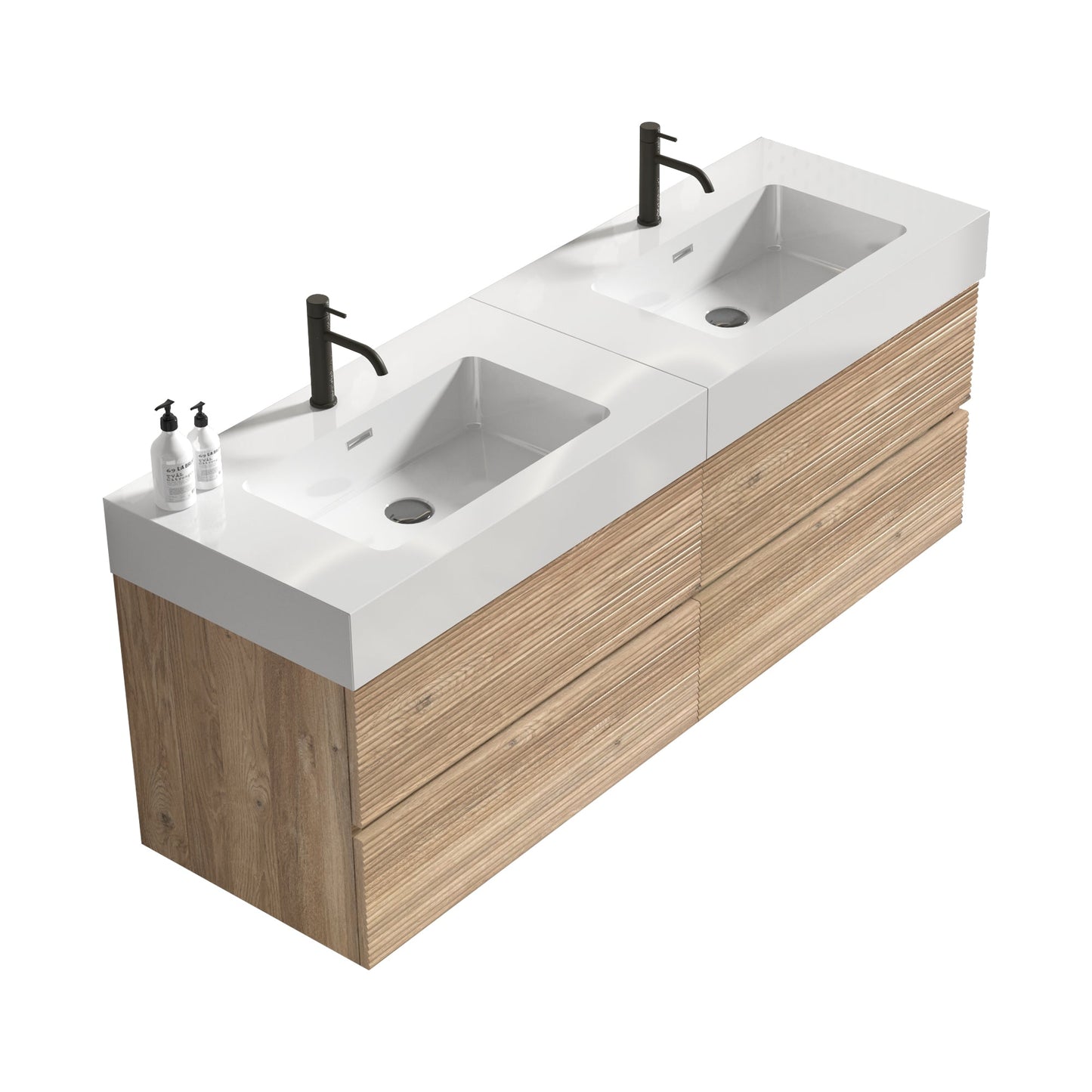 Grace 60" Bathroom Vanity with Double Drawers