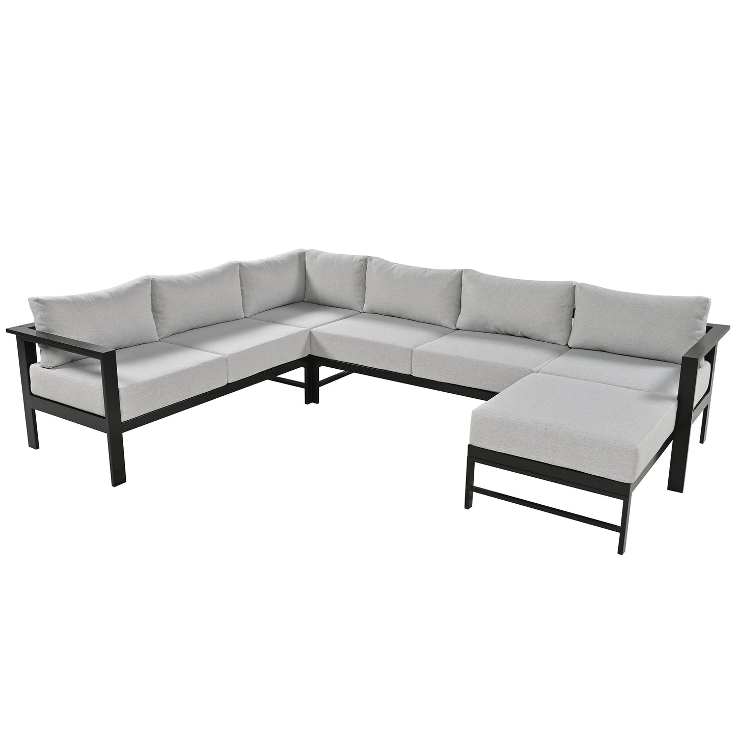 U_Style U-Shaped Outdoor Sectional Sofa Set