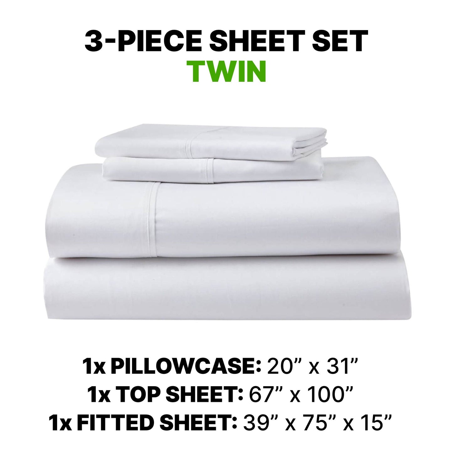 Sheet Set Luxurious Supima Cotton & TENCEL Blend with GhostGrip Bands