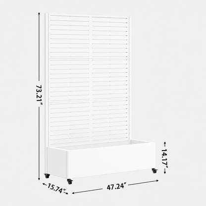 Metal Planter Box with Trellis