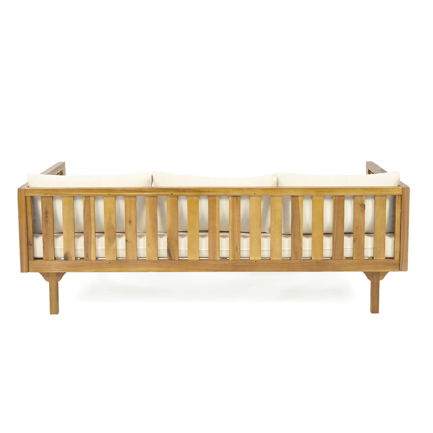 Claremont 3 Seater Daybed Teak Acacia Wood Water Resistant Cushions