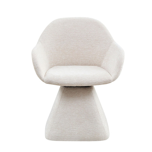 180° Rotating Accent Chair For Living Room - Beige