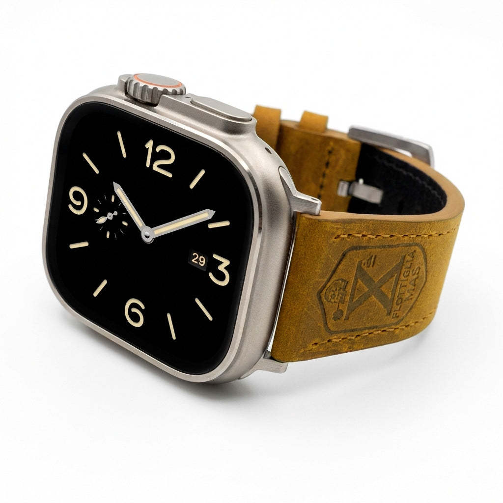 Vintage Crazy Horse Leather Watch Strap