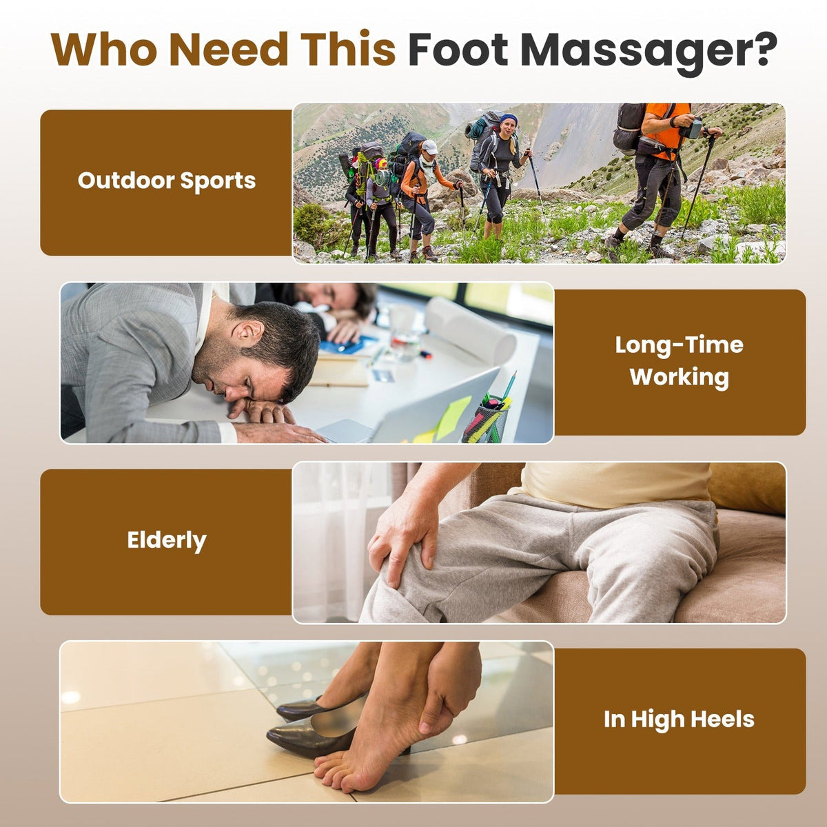 EMS Foot Massager – 10 Modes, 50 Intensities, Remote Control, Rechargeable