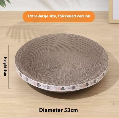 Cat Scratch Board And Cat Nest Integrated, Wear-resistant And Non Falling Debris
