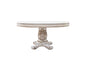 Vendome - 76" Round Dining Table With Pedestal Base - Antique Pearl