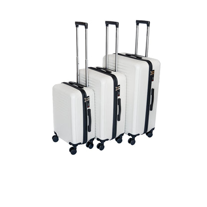 3 Piece Hard Shell Lightweight Carry On Suitcase Set