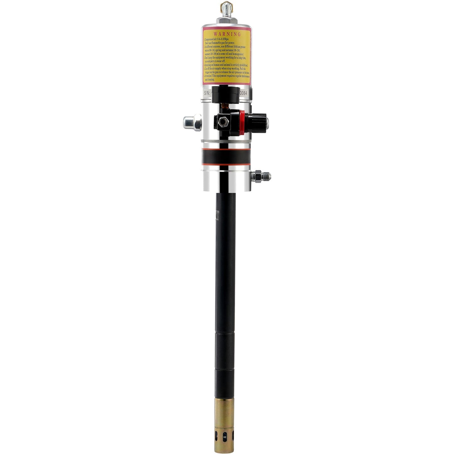 VEVOR Air Operated Grease Pump with 13 ft Hose and 360° Swivel Gun