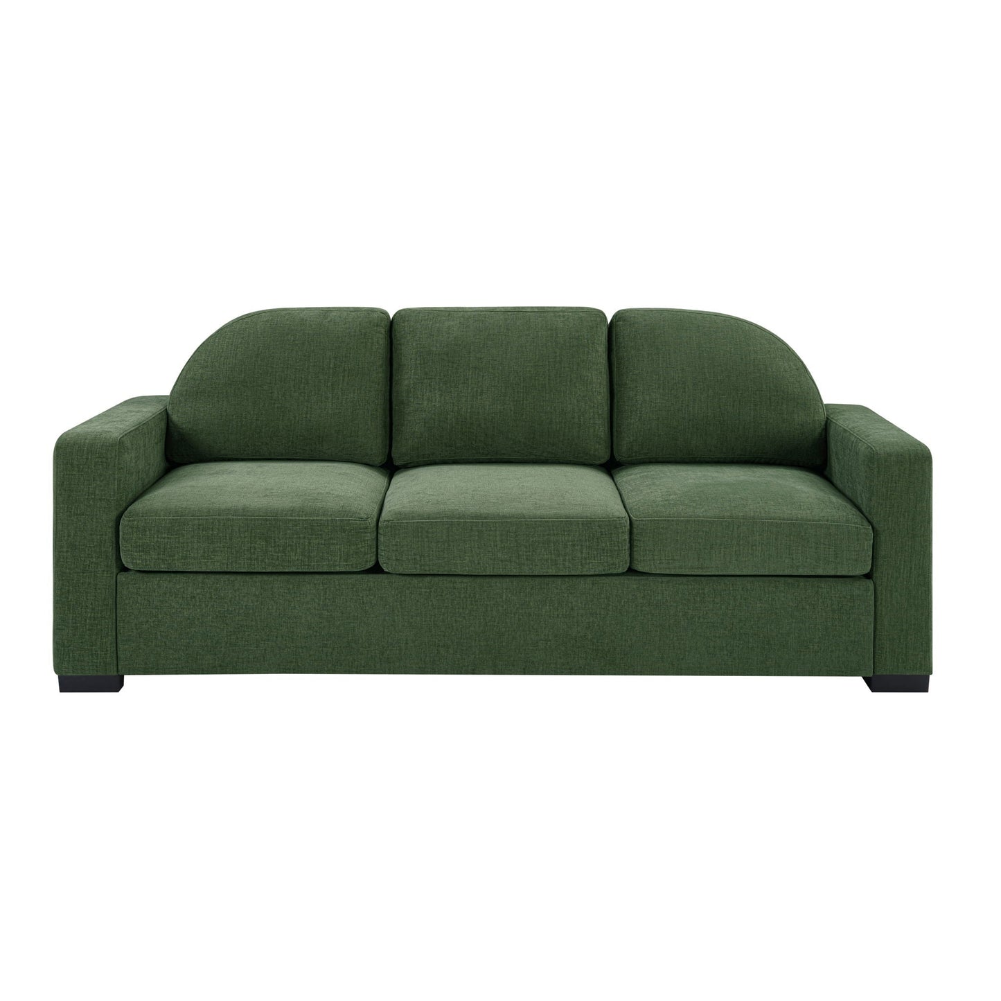 Modern 3 Seater Sofa With Curved Backrest