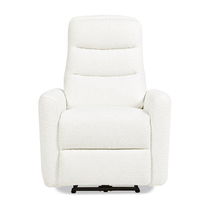 Bloomy - High Back Power Recliner Motion Chair - Chiffon White