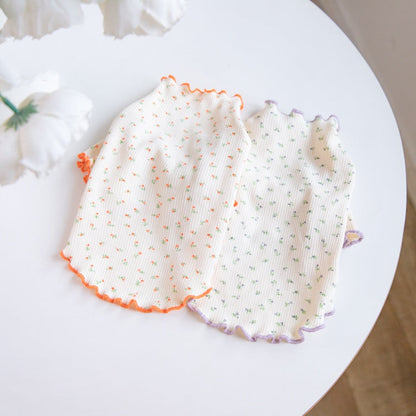 Floral-patterned Home Base-layer Pet Clothing