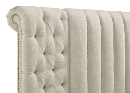 Sonya 4-piece Upholstered Queen Bedroom Set Ivory
