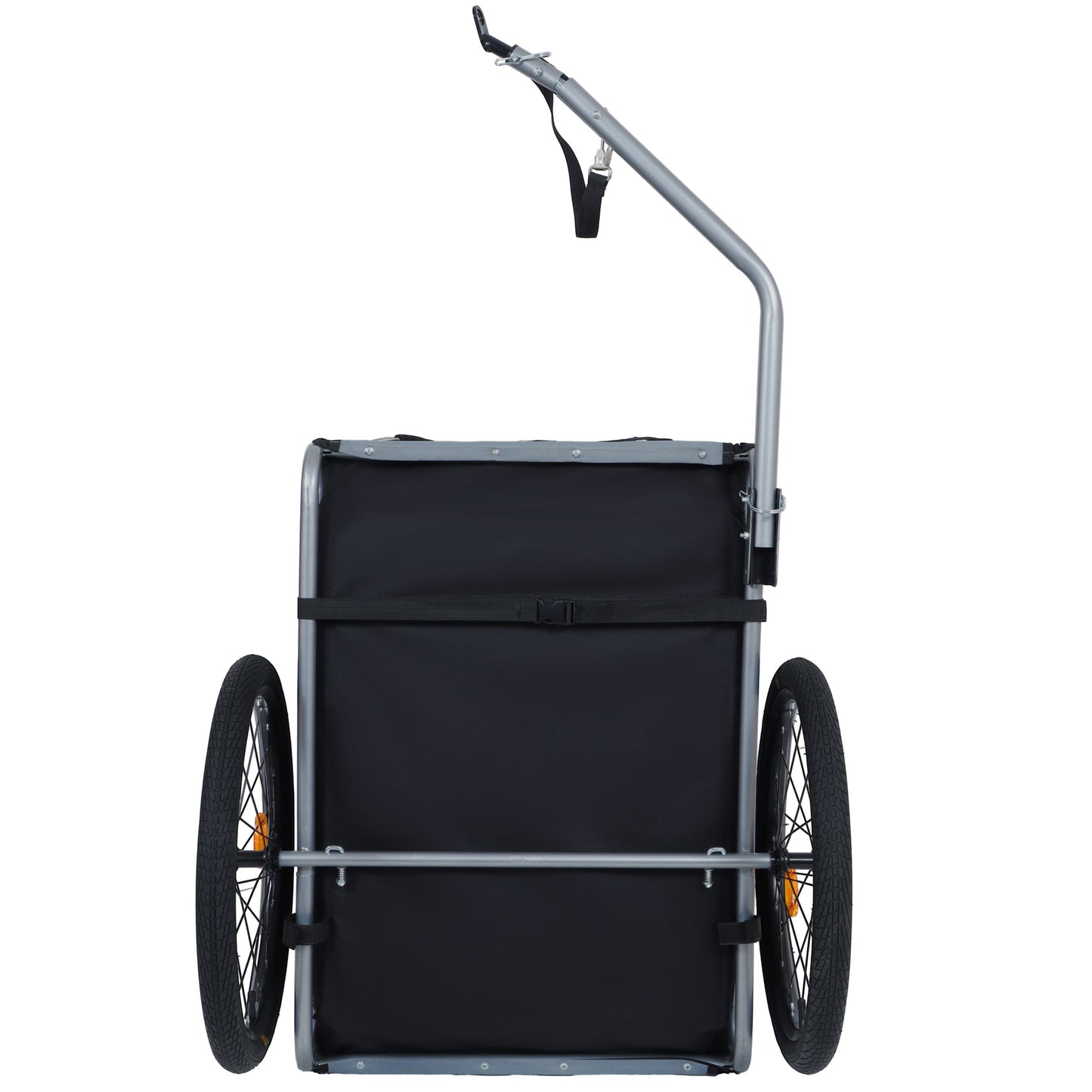 Large Folding Bike Trailer for Dogs – 66LB Capacity All-Terrain Pet Carrier