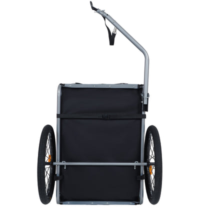Large Folding Bike Trailer for Dogs – 66LB Capacity All-Terrain Pet Carrier
