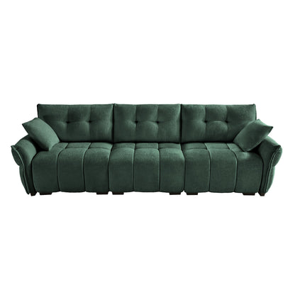 3-Seater Sofa Set with Pillows - Premium Chenille Design