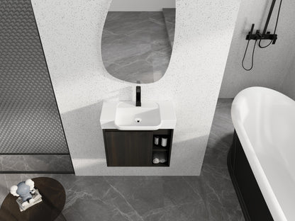 24" Wall-Mounted Bathroom Vanity