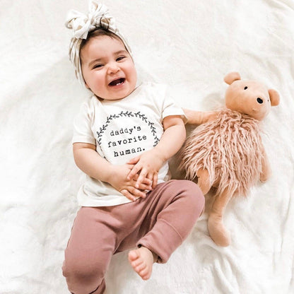 Daddy’s Favorite Human Organic Kids T-Shirt