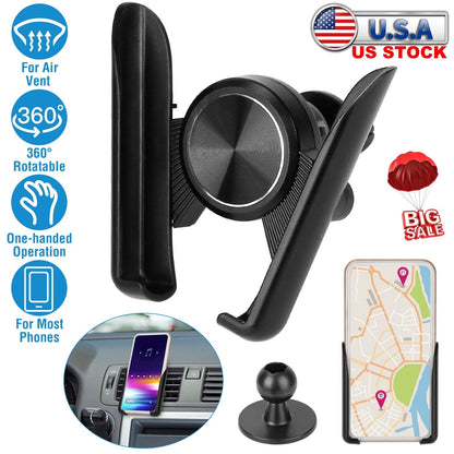 Universal Car Air Vent Phone Mount Car Phone Holder Bracket Cradle Dashboard Car Phone Stand with Strong Vent Clip