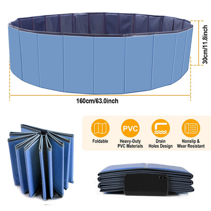 Foldable Pet Swimming Pool - Portable PVC - Gbruno