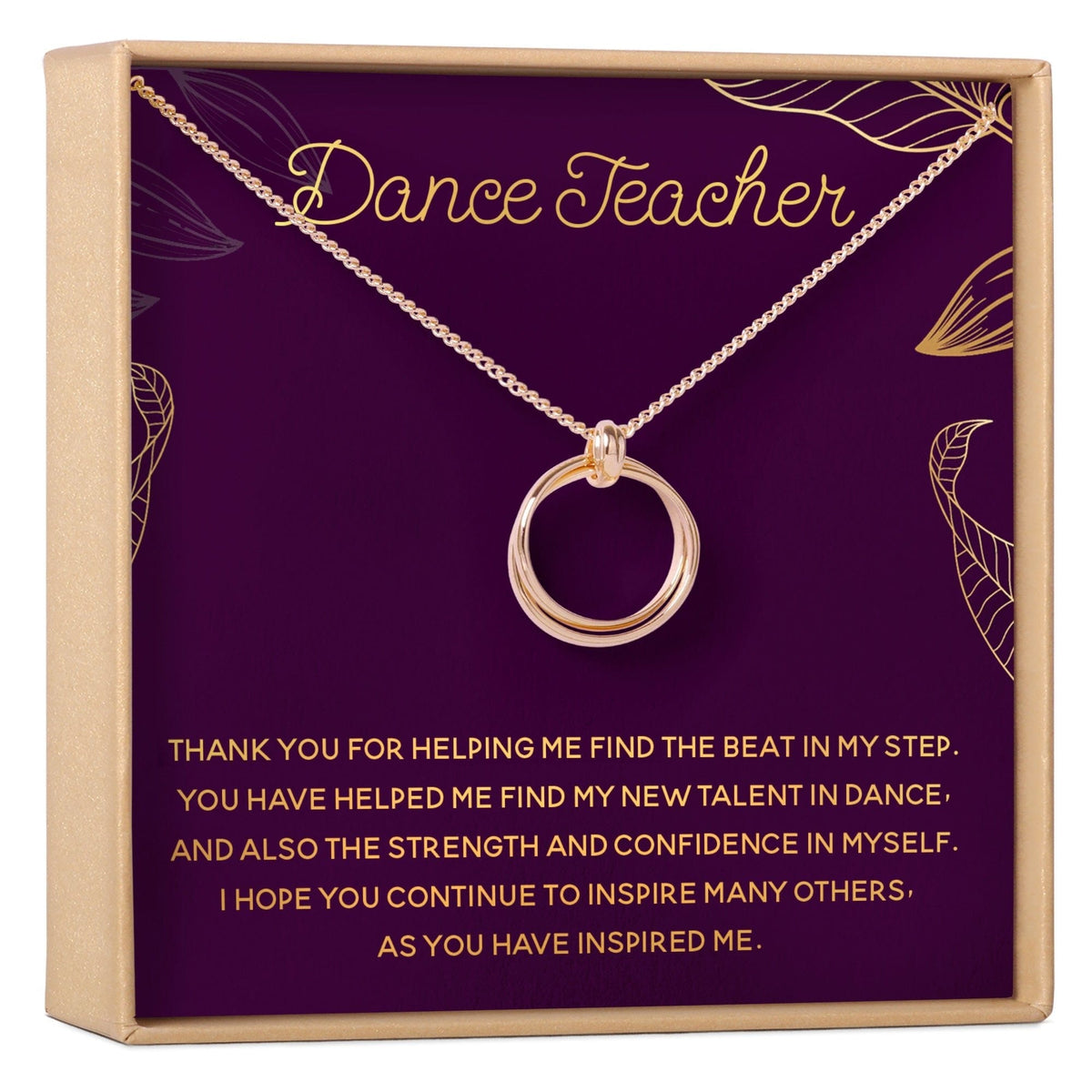 Dance Teacher Necklace, Multiple Styles Jewelry