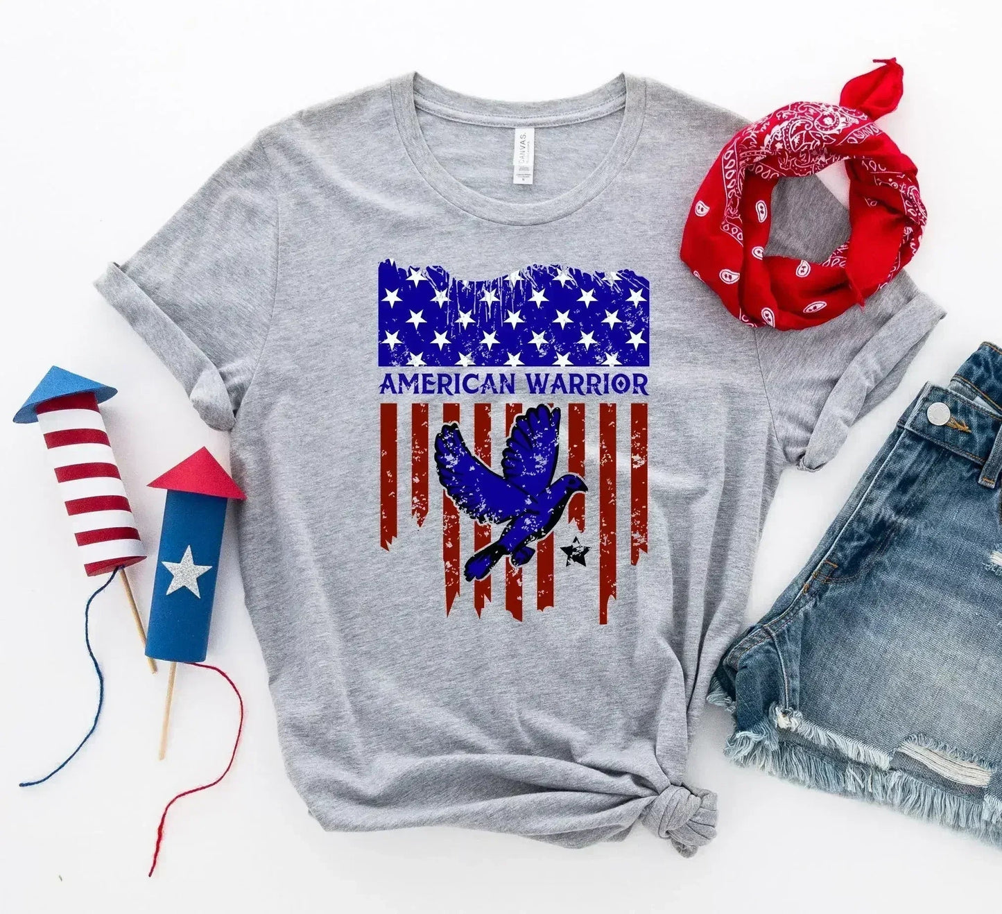 American Warrior T-shirt – Premium Ring-Spun Cotton Tee for Strength & Pride