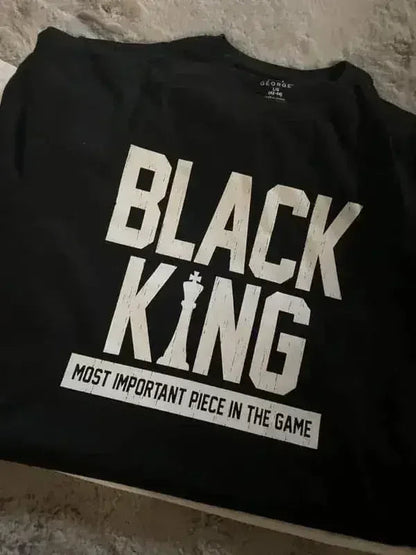 Black King Shirt | Premium Gildan Tee, 100% Cotton