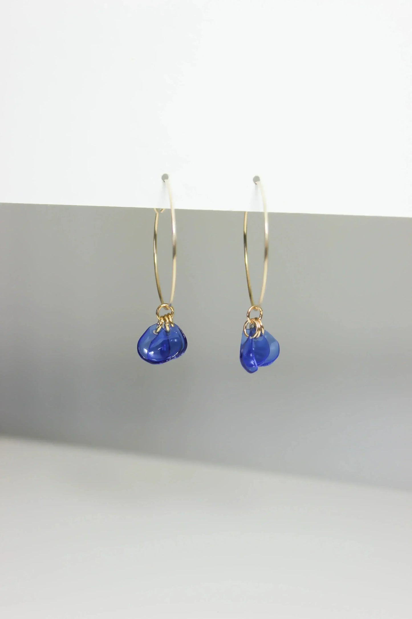 Emma Blue Hoops