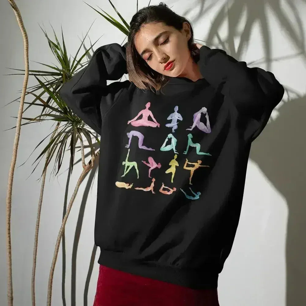 Loose Fit Crewneck Sweatshirt - Yoga & Lounge Essential | Femstylo