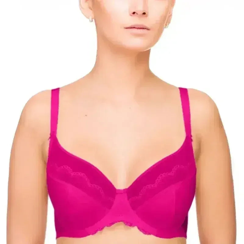 Full Figure Unlined Bra Lauma Vivian Pink