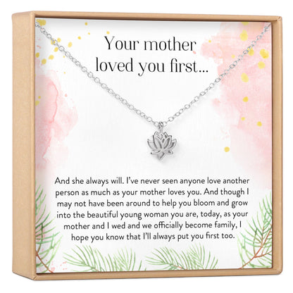 Daughter of the Bride Lotus Necklace