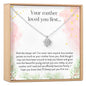 Daughter of the Bride Lotus Necklace