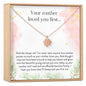 Daughter of the Bride Lotus Necklace