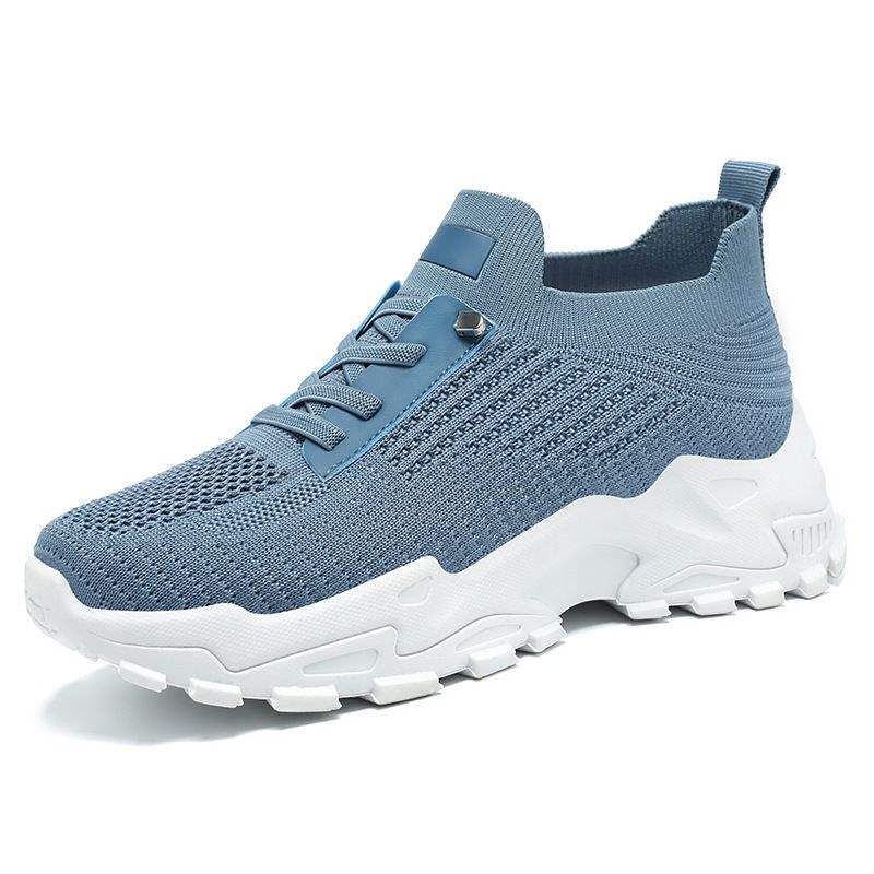 Women's Summer Flying Woven Lace Up Running Shoes