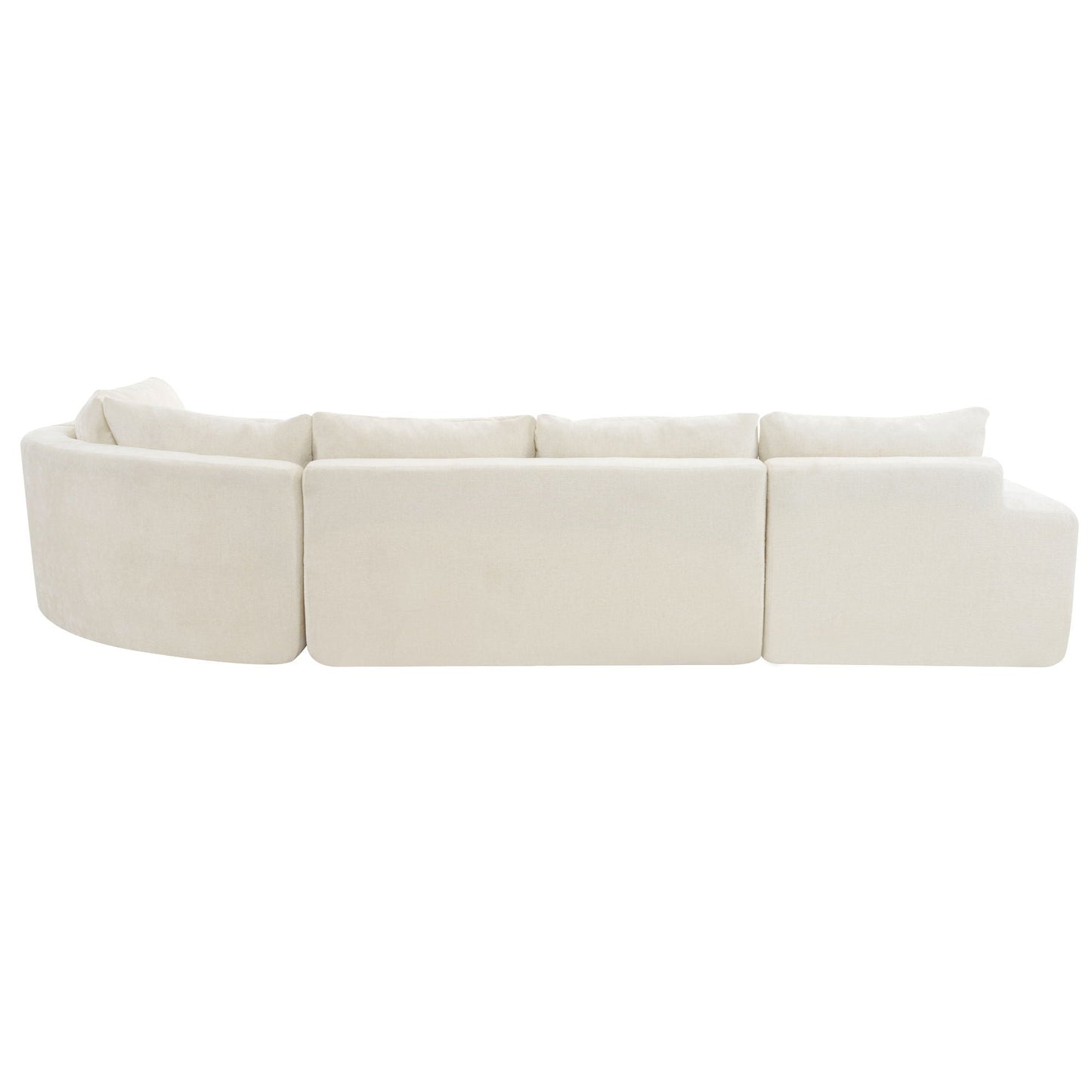 Modular Cloud Sectional Sofa Set, U-Shaped Upholstered Couch With Deep Seat