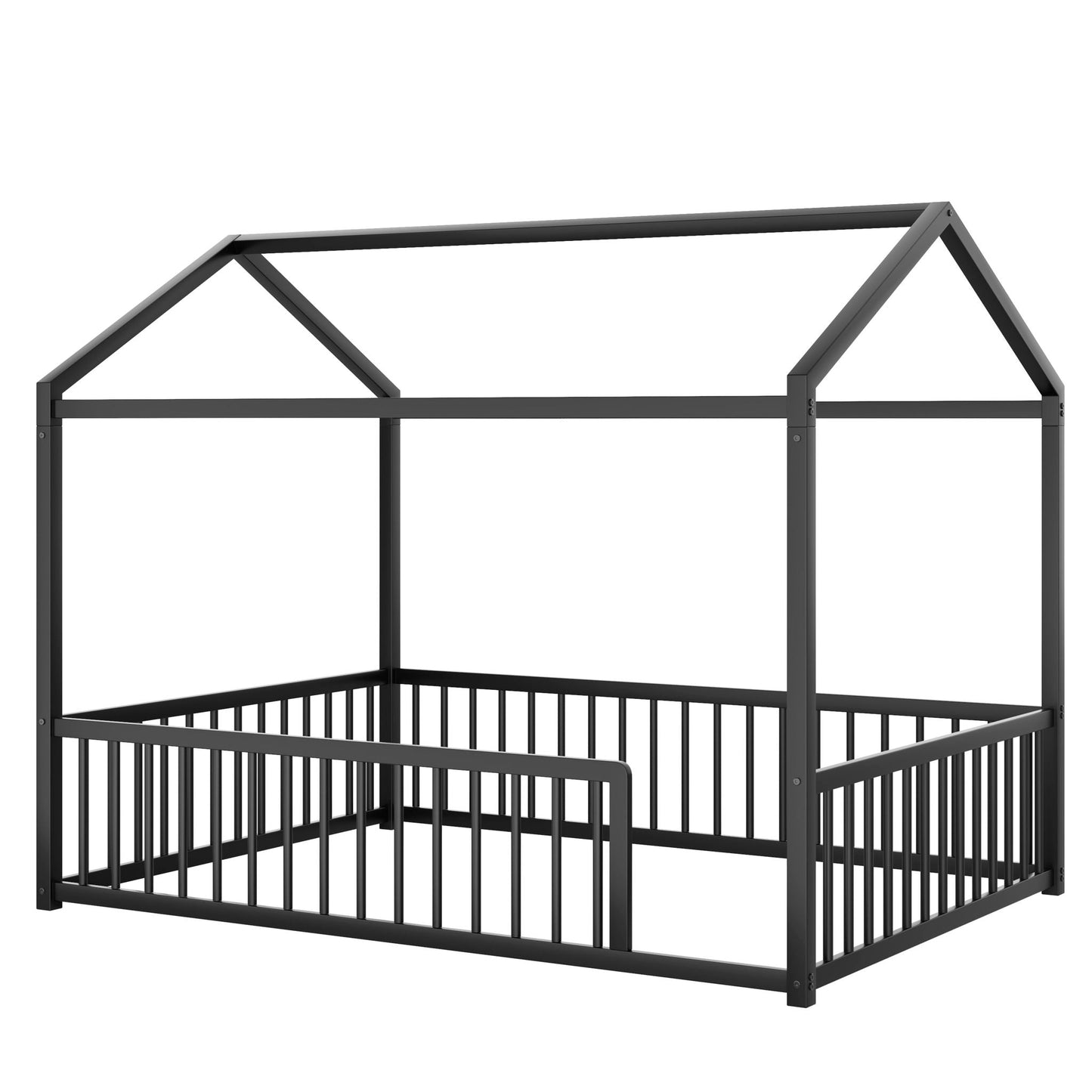 Montessori Floor Bed Frame With House Shape