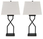 Brookthrone - Metal Table Lamp (Set of 2) - Black