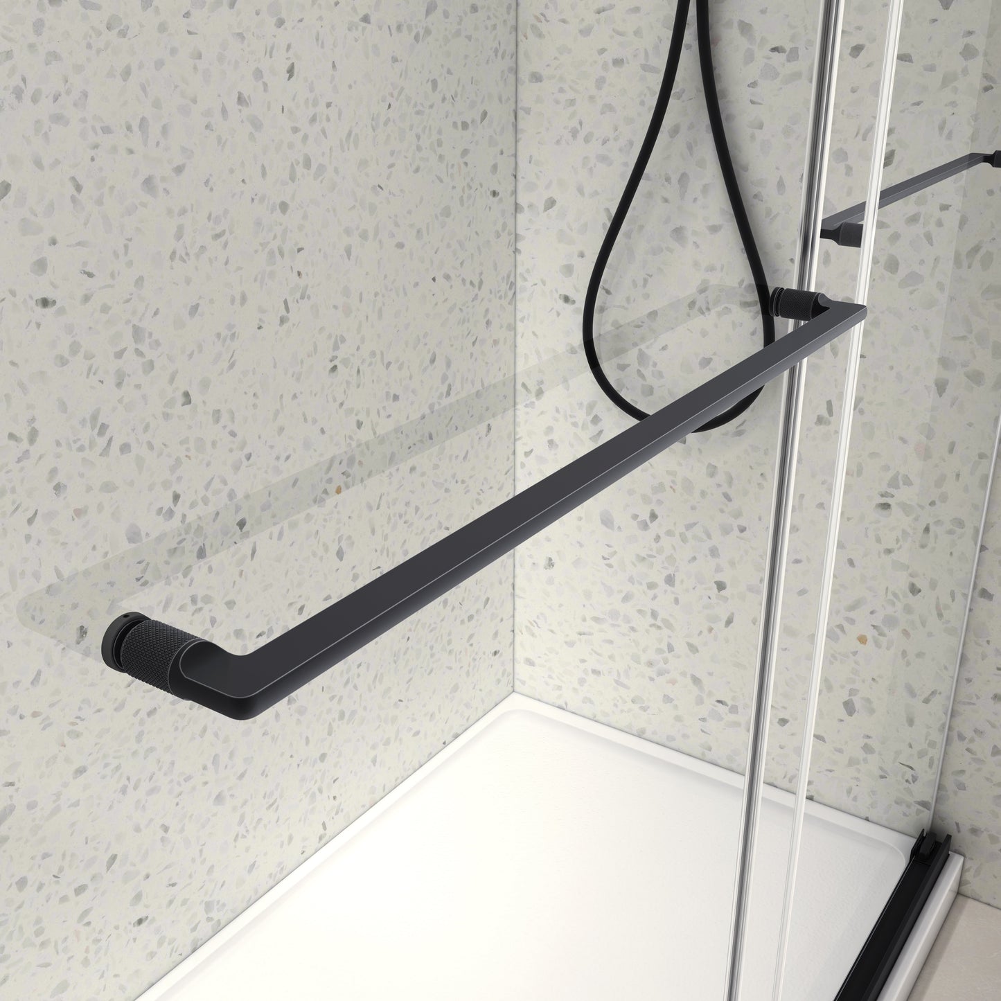 5476 Inch Frameless Double Sliding Matte Shower Door