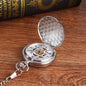 Large Pocket Watch Silver Double-hinged Mechanical