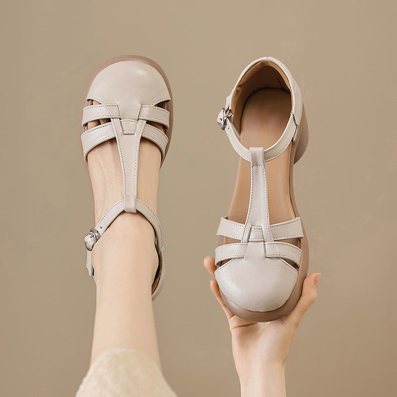 Womens Leather Pumps Professional Work Shoes
