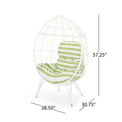 Cosmos - Round Hammered Iron Teardrop Chair