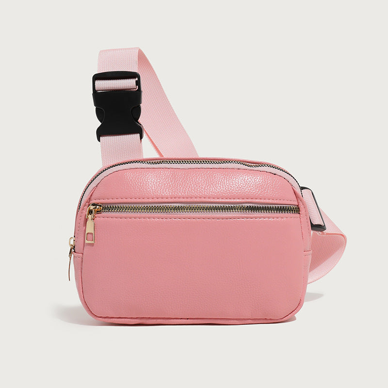Adjustable Fashionable Solid-color Everyday Waist Bag
