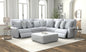 Majesty - Deep Seating Power Reclining Sectional And Ottoman