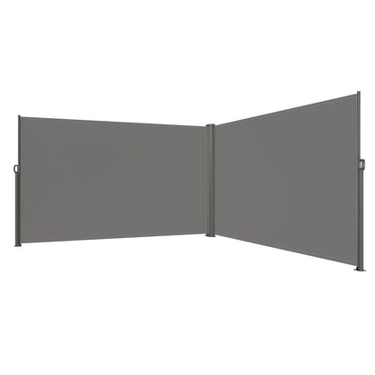 Retractable Side Awning 71" x 236" Full Aluminum Rust-Proof Patio Screen