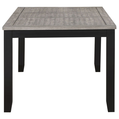 Elodie 5-piece Rectangular Extension Leaf Dining Set Black